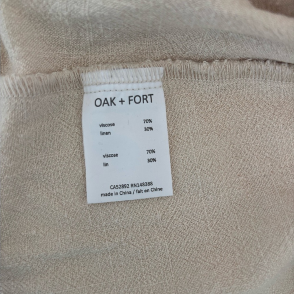 OAK + FORT Short Sleeve Dress with Belt - Picture 6 of 7